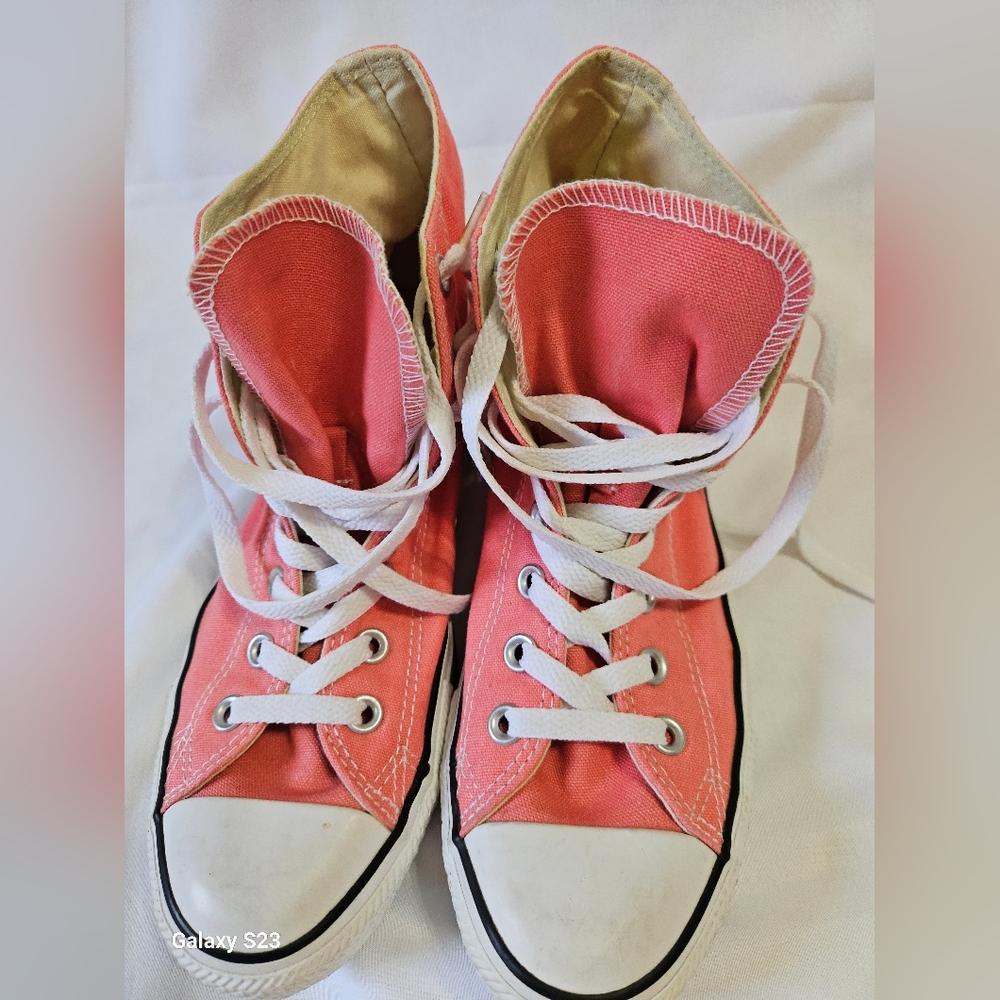 Pink Converse High-Top Sneakers
